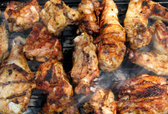 Картинка еда шашлык барбекю дым мясо