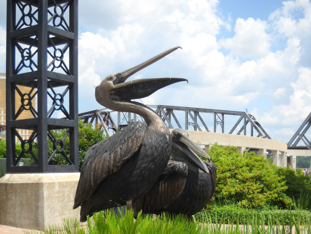 Обои картинки фото города, памятники, скульптуры, арт, объекты, пеликан