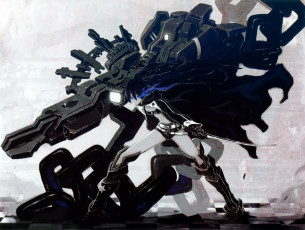 Картинка аниме black rock shooter