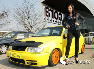 Картинка автомобили авто девушками vw