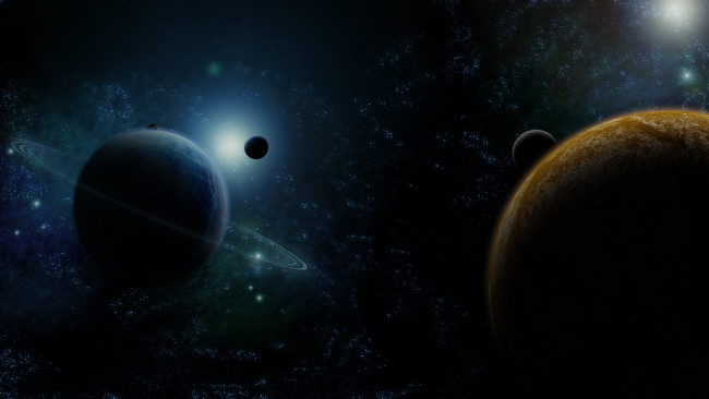 Обои картинки фото космос, арт, планеты