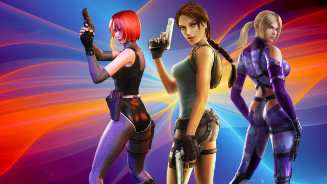 Обои картинки фото видео, игры, ~~~другое~~~, оружие, девушки