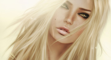 Картинка 3д графика portraits портрет блондинка