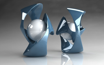 Картинка 3д графика abstract абстракции фигуры