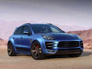 Картинка автомобили porsche macan синий 2014г topcar 95b ursa