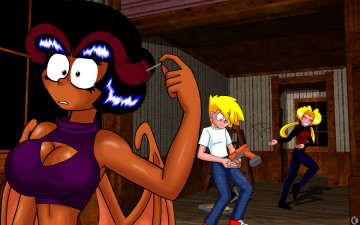 Картинка рисованные -+другое крылья демон девушка взгляд эльфийка