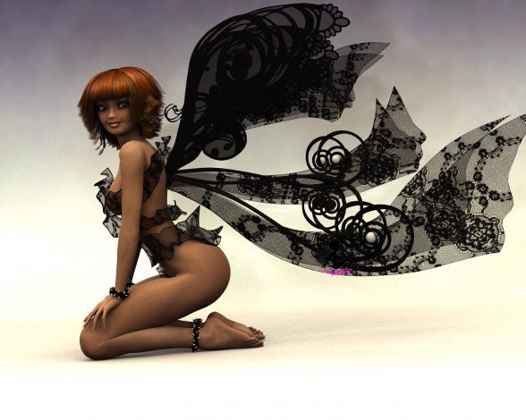 Обои картинки фото 3д графика, люди , people, девушка, взгляд