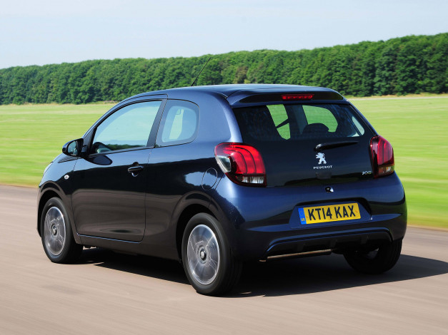 Обои картинки фото автомобили, peugeot, 2014г, uk-spec, 3-door, 108