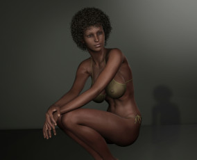 Картинка 3д+графика люди+ people взгляд девушка фон