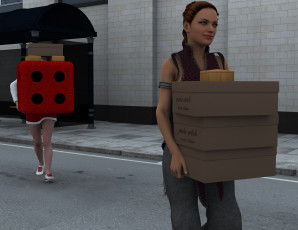 Картинка 3д+графика люди+ people девушки фон взгляд