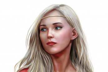 Картинка рисованное люди фон взгляд девушка