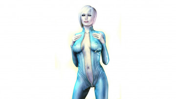 Картинка 3д+графика люди+ people комбинезон латекс взгляд фон девушка