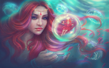 Картинка фэнтези русалки подводный мир русалка сказка