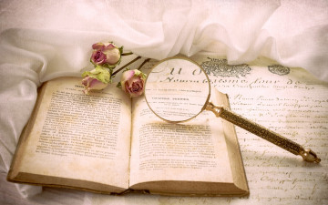 Картинка разное канцелярия +книги розы книга винтаж письмо лупа