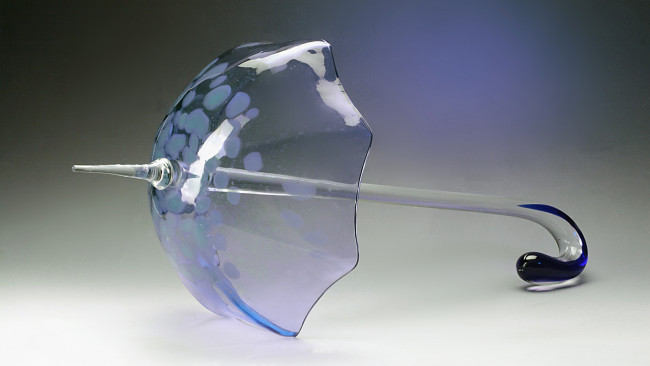 Обои картинки фото разное, ремесла,  поделки,  рукоделие, хрусталь, стекло, гусь-хрустальный, зонтик, декор