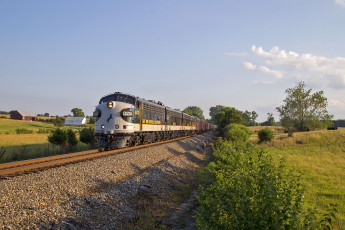 Картинка техника поезда состав рельсы локомотив