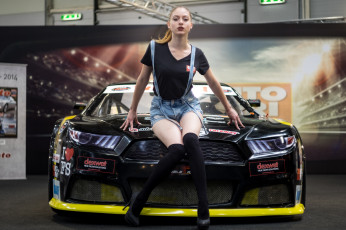 обоя автомобили, -авто с девушками, авто, девица