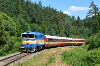 Картинка техника поезда локомотив состав рельсы