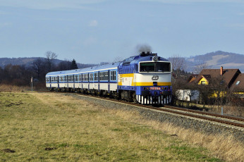 Картинка техника поезда рельсы локомотив состав