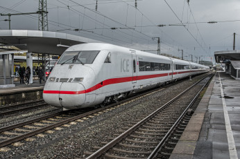 Картинка техника поезда состав локомотив рельсы