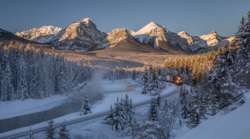 Картинка техника поезда локомотив рельсы состав