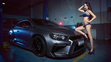 Картинка автомобили -авто+с+девушками девушка взгляд фон автомобиль