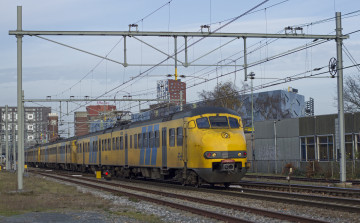 Картинка техника поезда состав локомотив рельсы