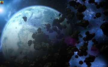 Картинка космос арт космический корабль полет вселенная планета