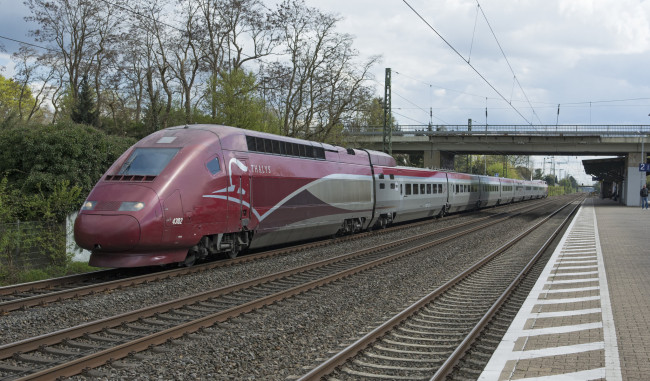 Обои картинки фото техника, поезда, локомотив, состав, рельсы