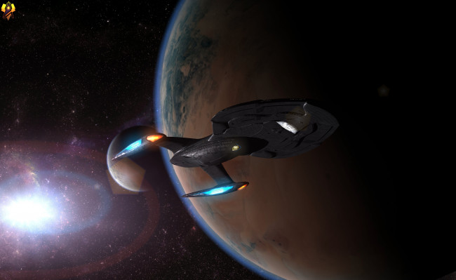 Обои картинки фото космос, арт, космический, корабль, полет, вселенная, планета