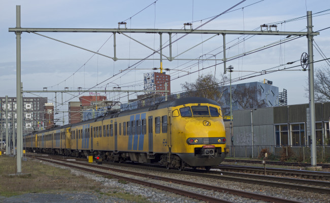 Обои картинки фото техника, поезда, состав, локомотив, рельсы