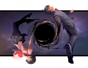 Картинка аниме bakemonogatari двое