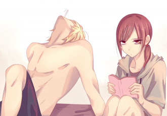 Картинка аниме namaikizakari парень девушка