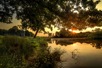 Картинка природа восходы закаты простор