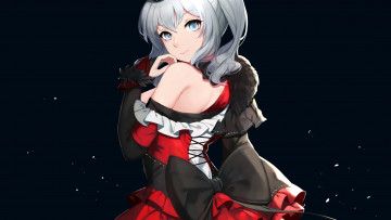 Картинка аниме kantai+collection фон взгляд девушка