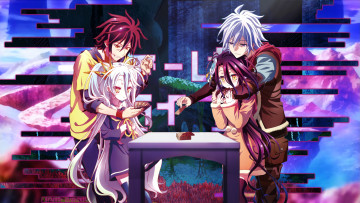 обоя аниме, no game no life, парочки
