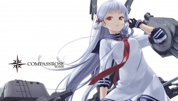 Картинка аниме kantai+collection девушка фон взгляд