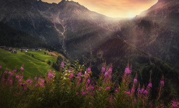 Картинка природа восходы закаты простор