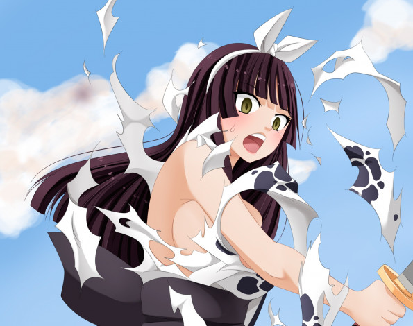 Обои картинки фото аниме, fairy tail, хвост, феи