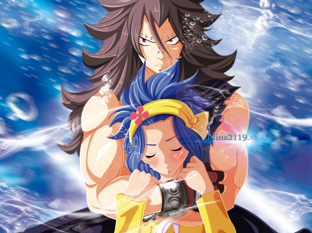 Обои картинки фото аниме, fairy tail, хвост, феи