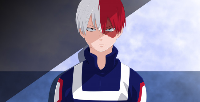 Обои картинки фото аниме, boku no hero academia, шото