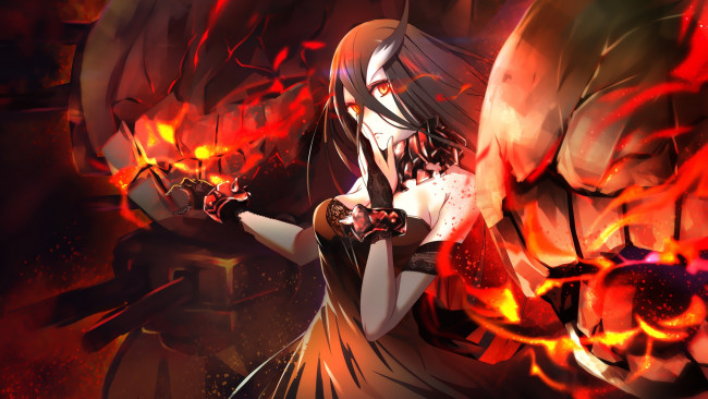 Обои картинки фото аниме, kantai collection, взгляд, девушка, фон