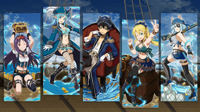 Обои картинки фото аниме, sword art online, мастера, меча, онлайн