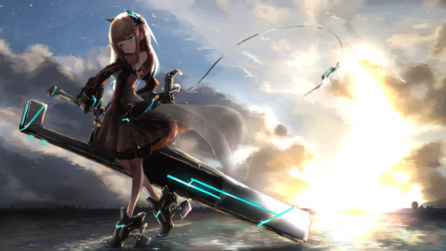 Обои картинки фото аниме, оружие,  техника,  технологии, shima0917