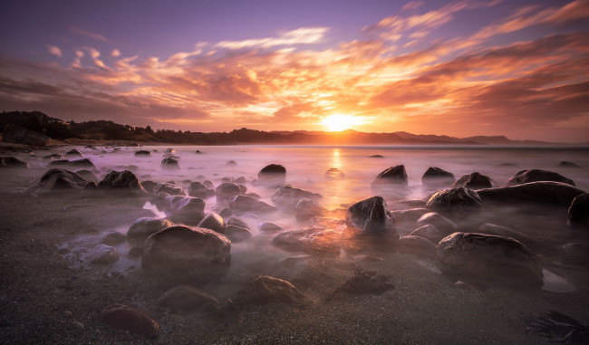 Обои картинки фото природа, восходы, закаты, простор