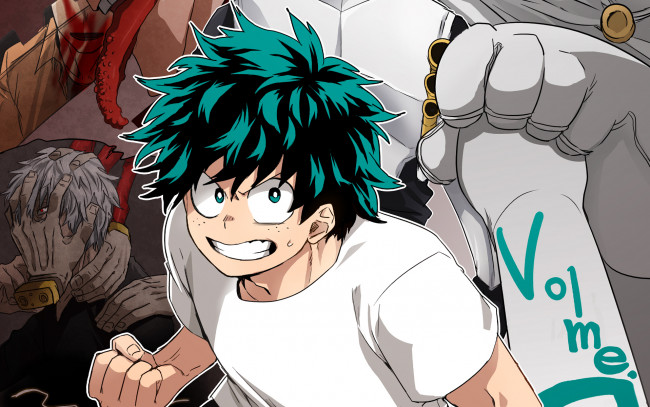 Обои картинки фото аниме, boku no hero academia, моя, геройская, академия