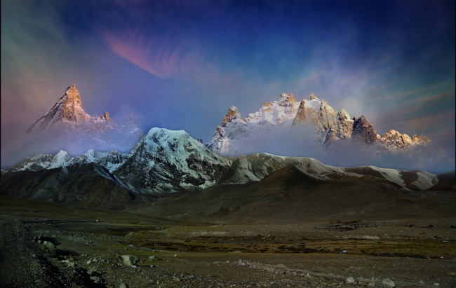 Обои картинки фото природа, горы, простор