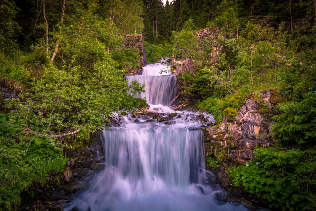 Обои картинки фото природа, водопады, простор