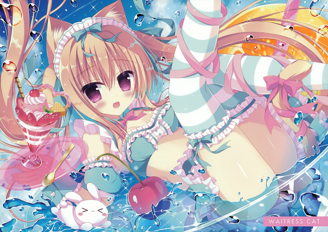 Обои картинки фото аниме, животные,  существа, hasune