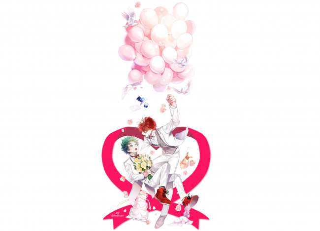 Обои картинки фото аниме, boku no hero academia, моя, геройская, академия